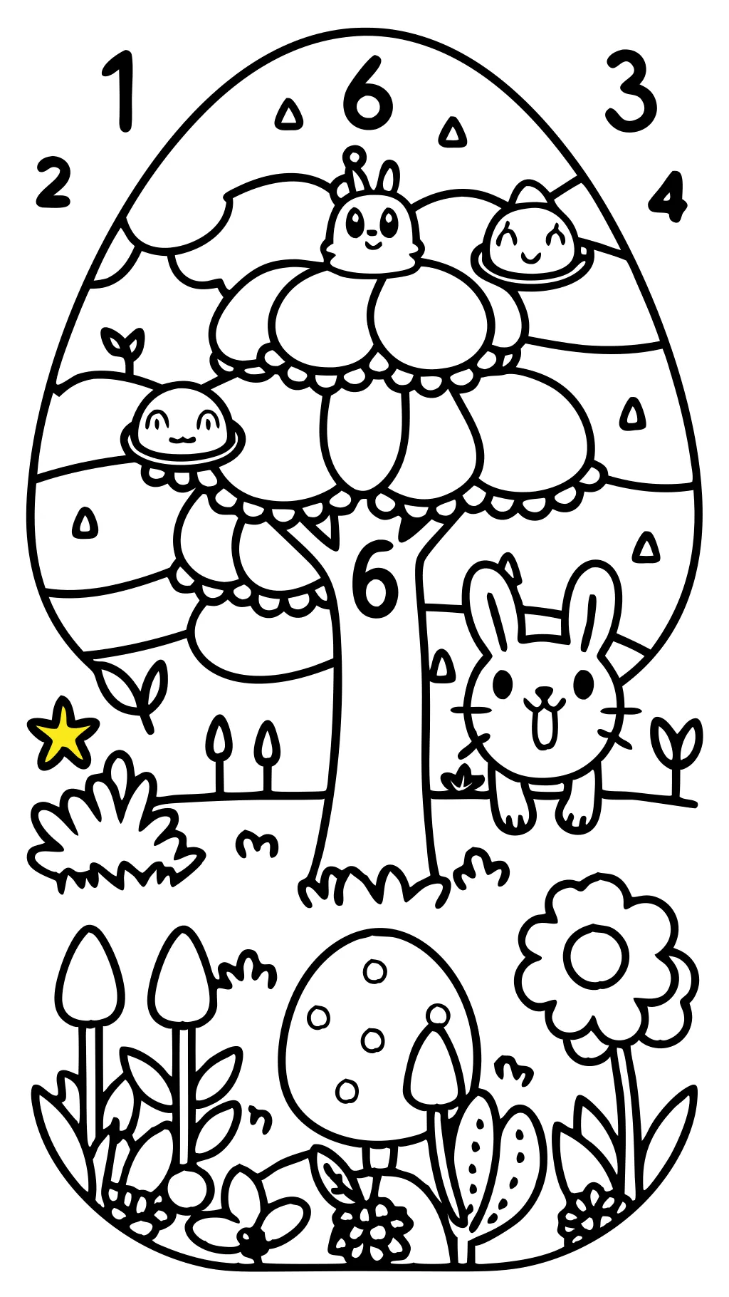 color by number free coloring pages